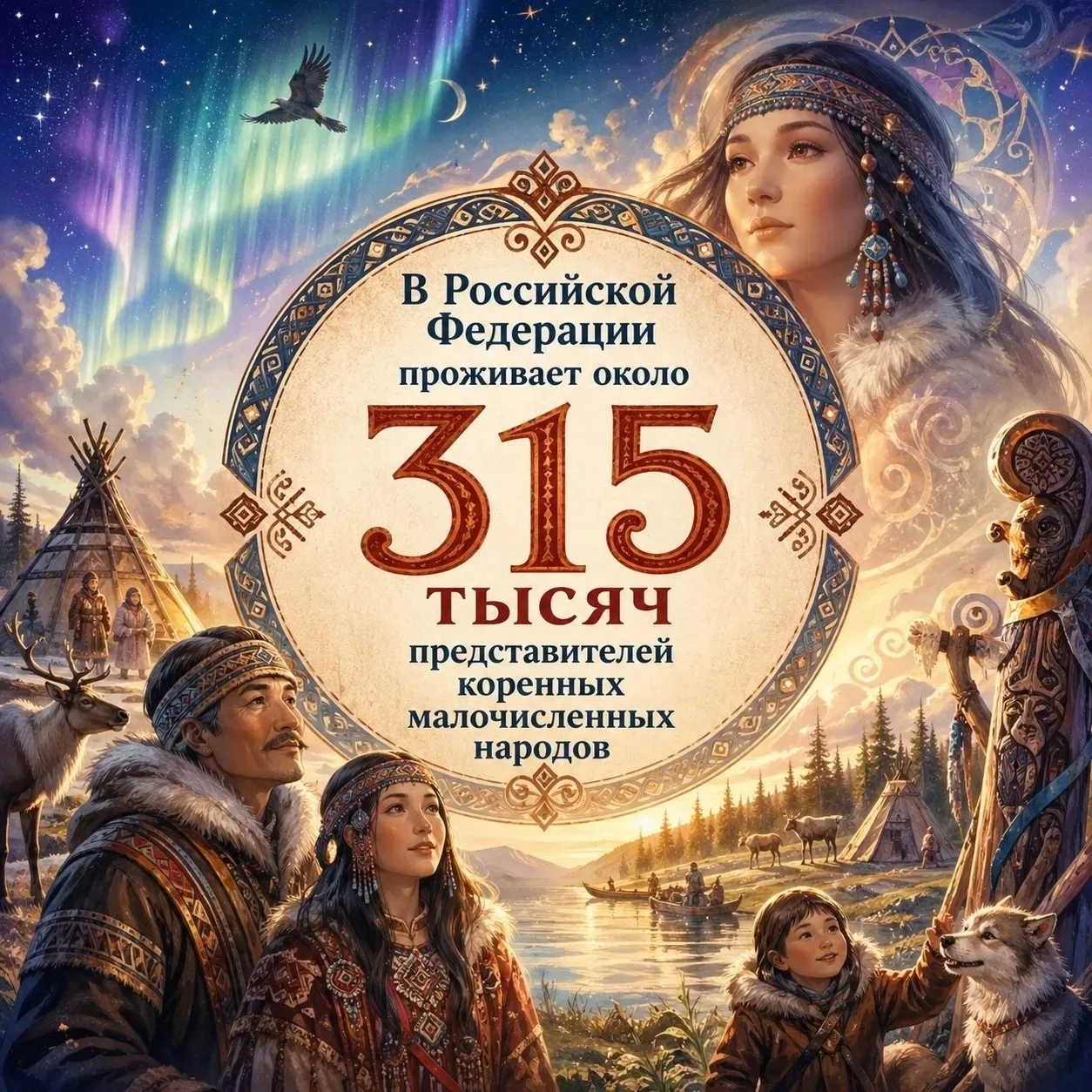 📢Рубрика #ГодЕдинства_125 🌟 Впервые отмечается День коренных малочисленных народов Российской Федера