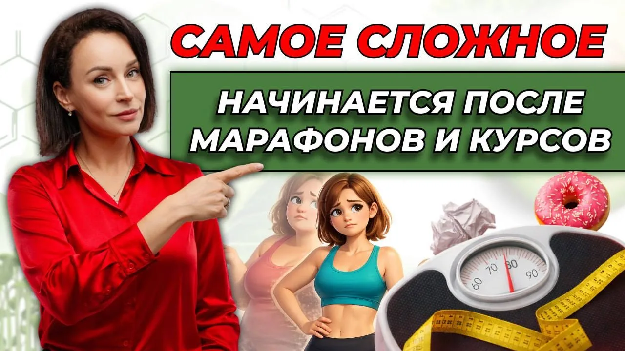 Почему после диет и курсов удерживать результат сложнее, чем начать  Выложили бОльшую часть эфира в 