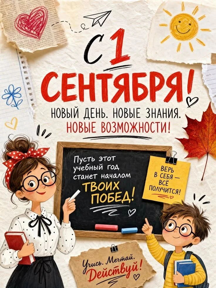 С праздником, Днем знаний
