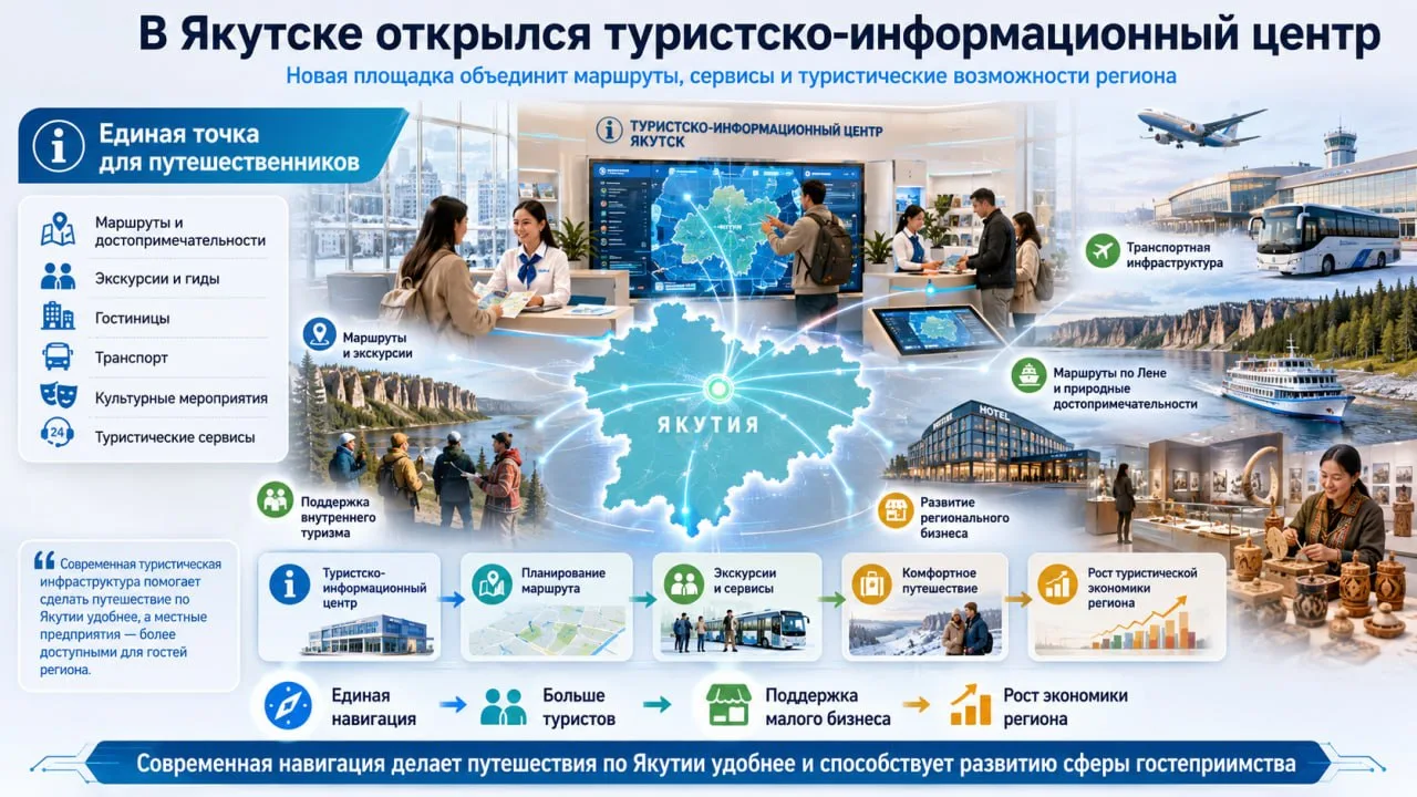 В Якутске открылся туристско-информационный центр, который должен стать единой точкой п...