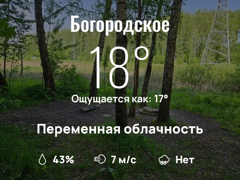 Что с погодой в Богородском?

Одевайтесь по погоде, берегите себя!
Шикарного дня, соседи!

#погодана