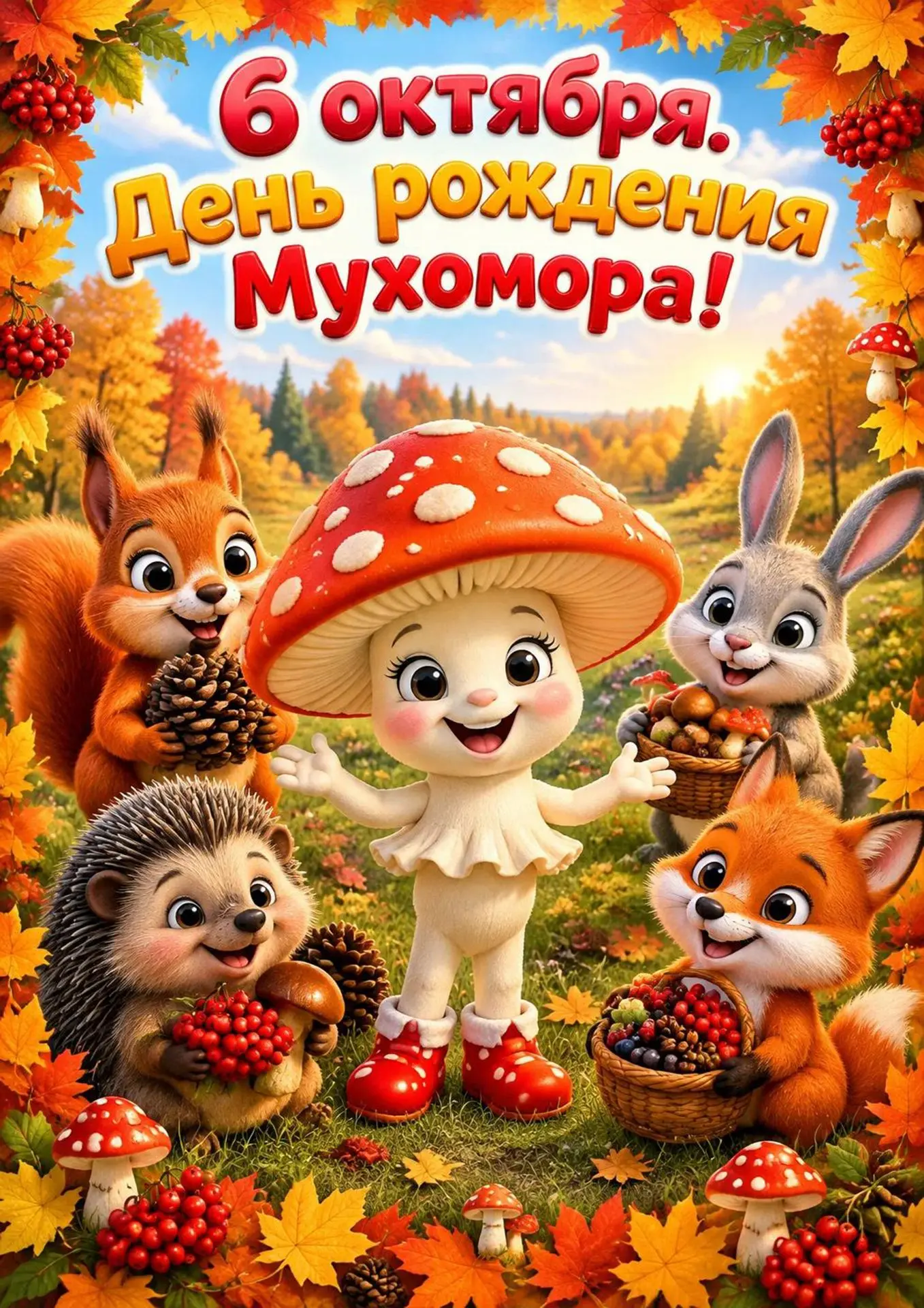 Яркий,красивый,но очень опасный! 🍄