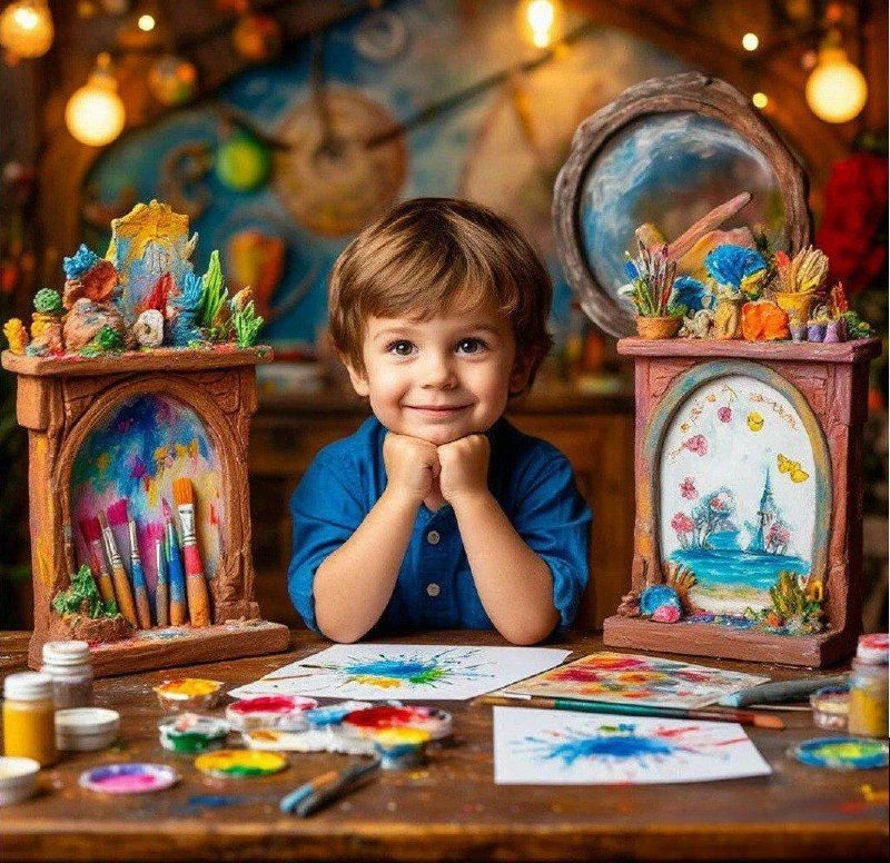 Самые первые шедевры 🖍️✨

Знаете, что общего у всех детей? Они обожают оставлять след. На снегу, на