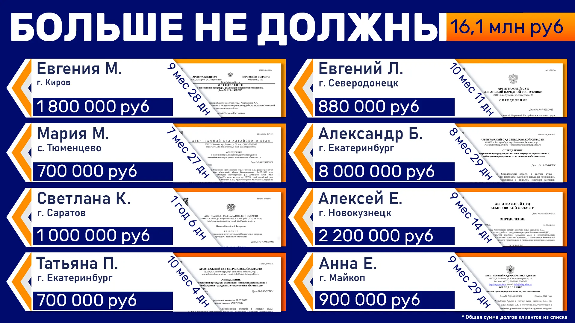Сбросьте груз долгов и дайте себе шанс на новую жизнь!  🎉
