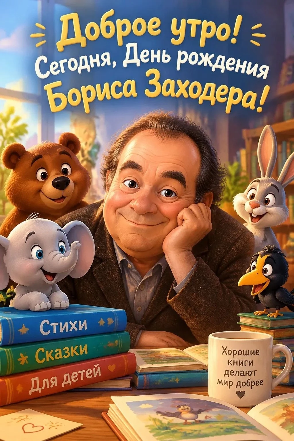 🎉 Сегодня, 9 сентября, — день рождения Бориса Заходера! 🎂