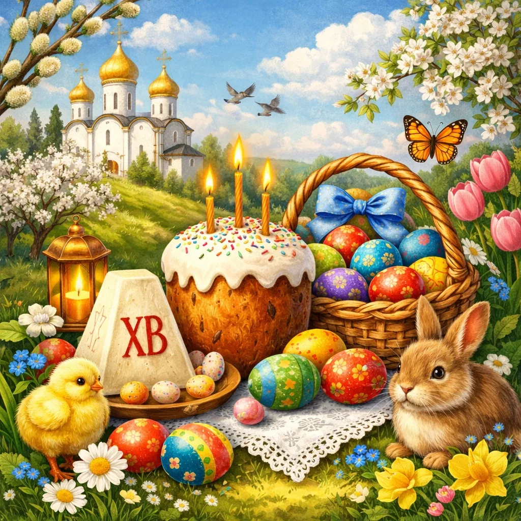 Светлой и радостной Пасхи! 🕊️✨    Пусть в вашем доме всегда царят тепло, любовь и душевный покой.   