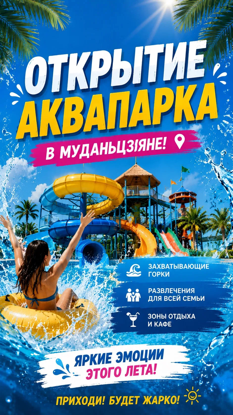 🌊 КИТАЙСКОЕ ЛЕТО НАЧИНАЕТСЯ ЗДЕСЬ !

🔥МУДАНЬЦЗЯН - ОТКРЫТИЕ АКВАПАРКА 🔥

Представьте: вы первыми 