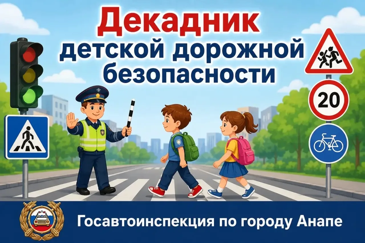 В Анапе стартовал «Декадник детской дорожной безопасности»