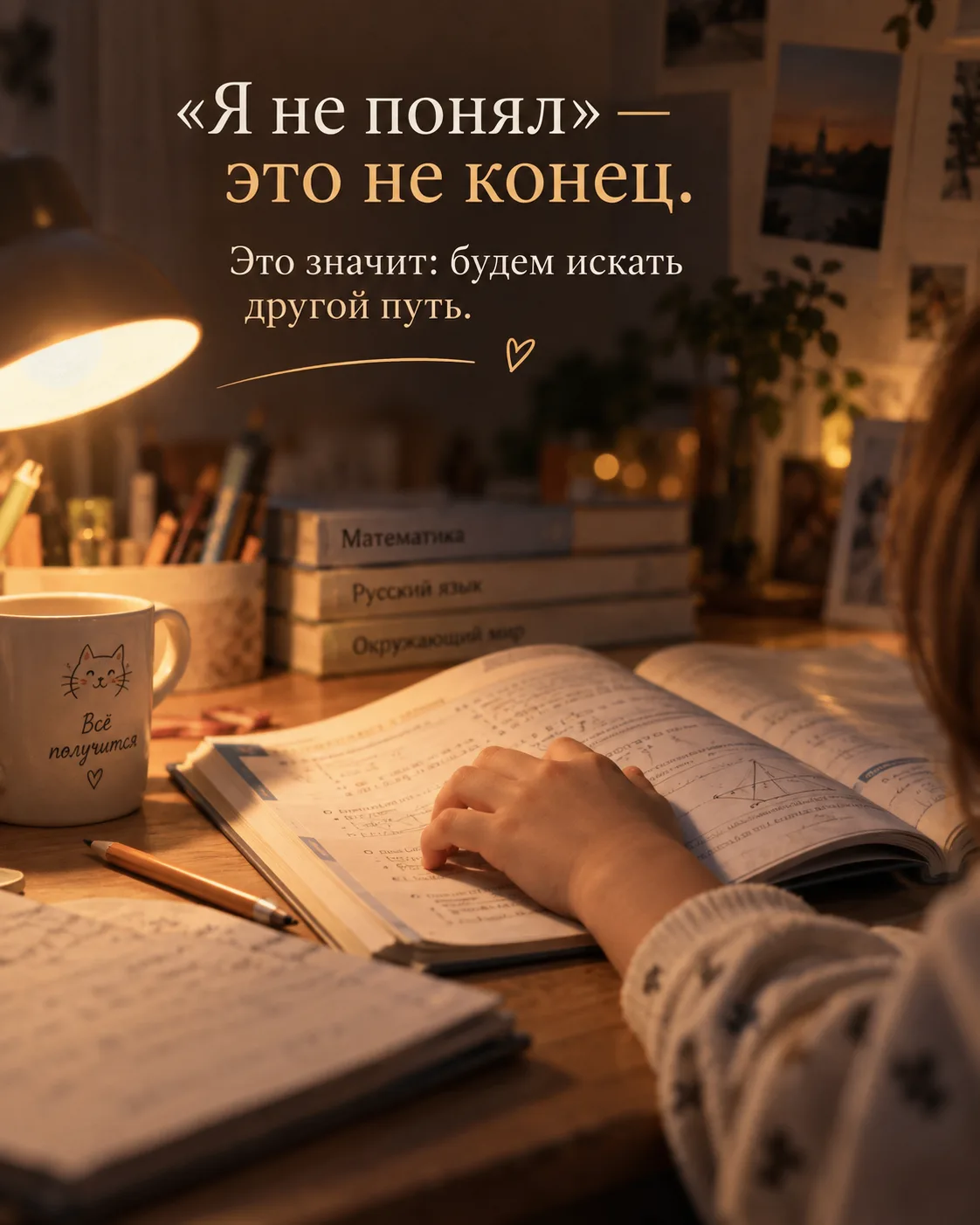 Я сама далеко не всегда была ребёнком, который “схватывает на лету”.