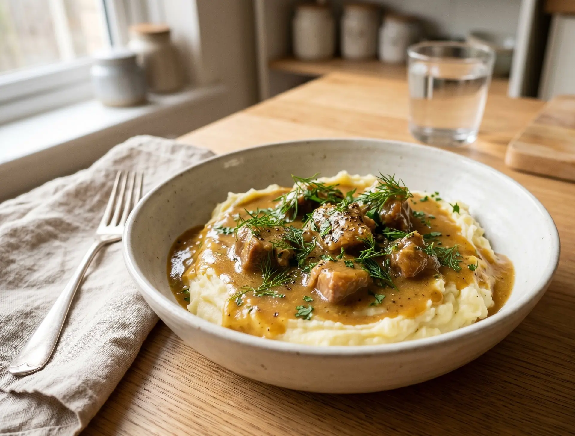 Подлива из свинины — сытно, просто, по-домашнему 🍲