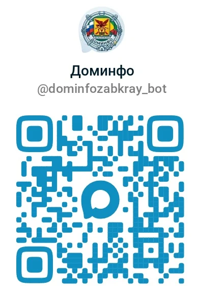 📱 Чат-бот «Доминфо Забайкальский край» — вся информация о вашем доме в одном месте!
Теперь получить