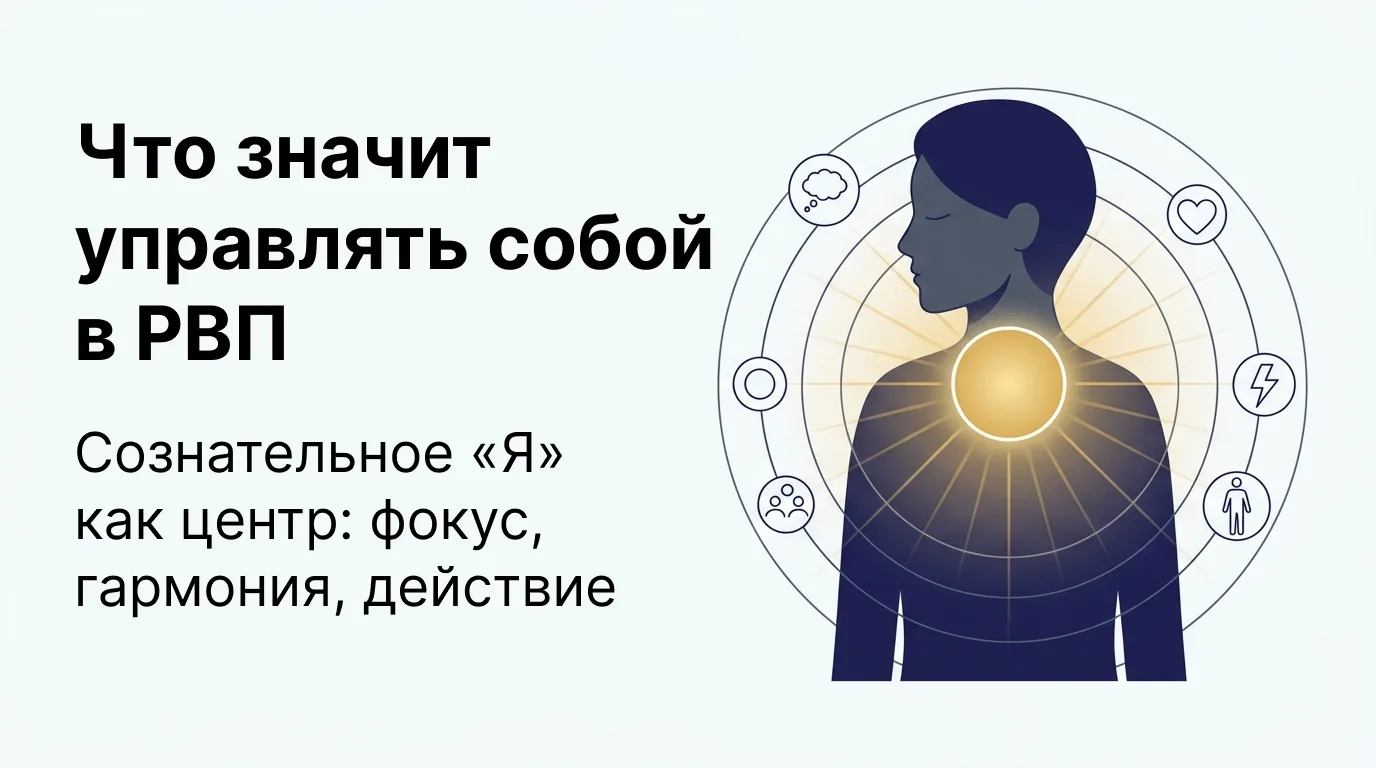 Что значит управлять собой в РВП