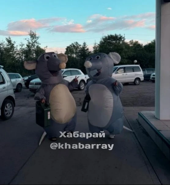 Мыши с канистрами пришли на АЗС