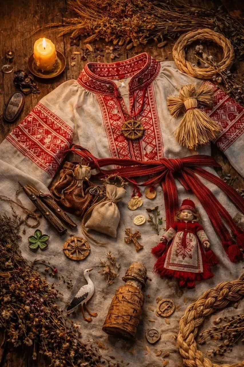 Обереги в одежде Древней Руси 👗