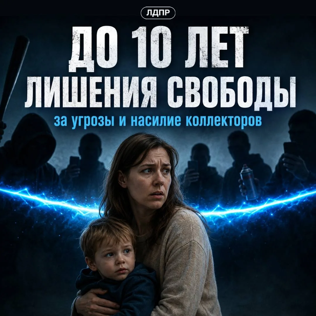 ❗️ЛДПР предложила ужесточить наказание для коллекторов за угрозы и насилие