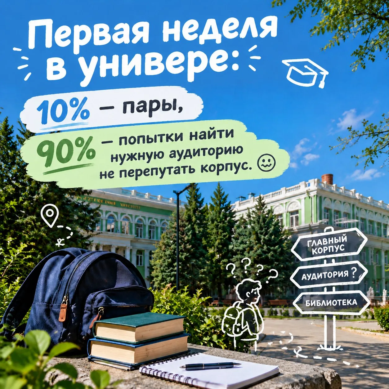 Первая неделя в универе: