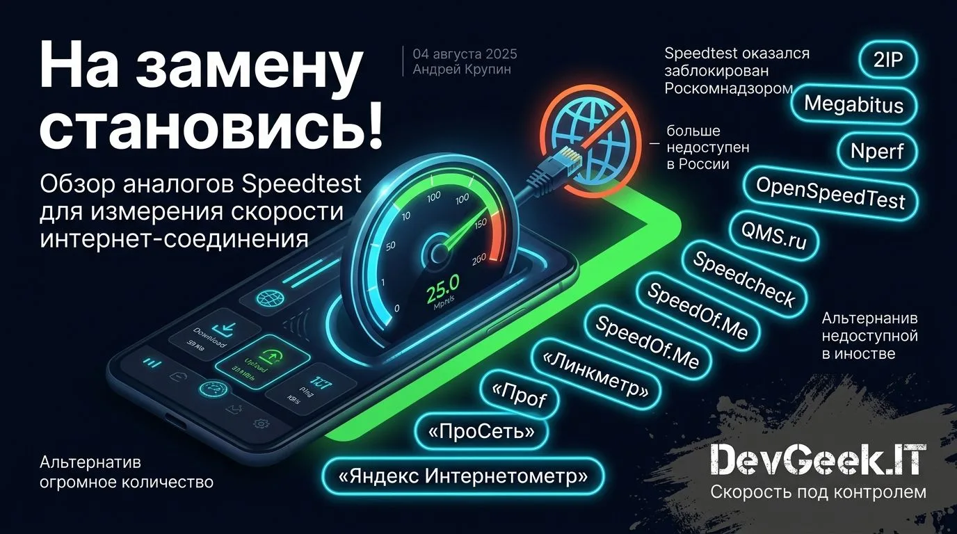 **Speedtest всё: чем мерить скорость теперь**