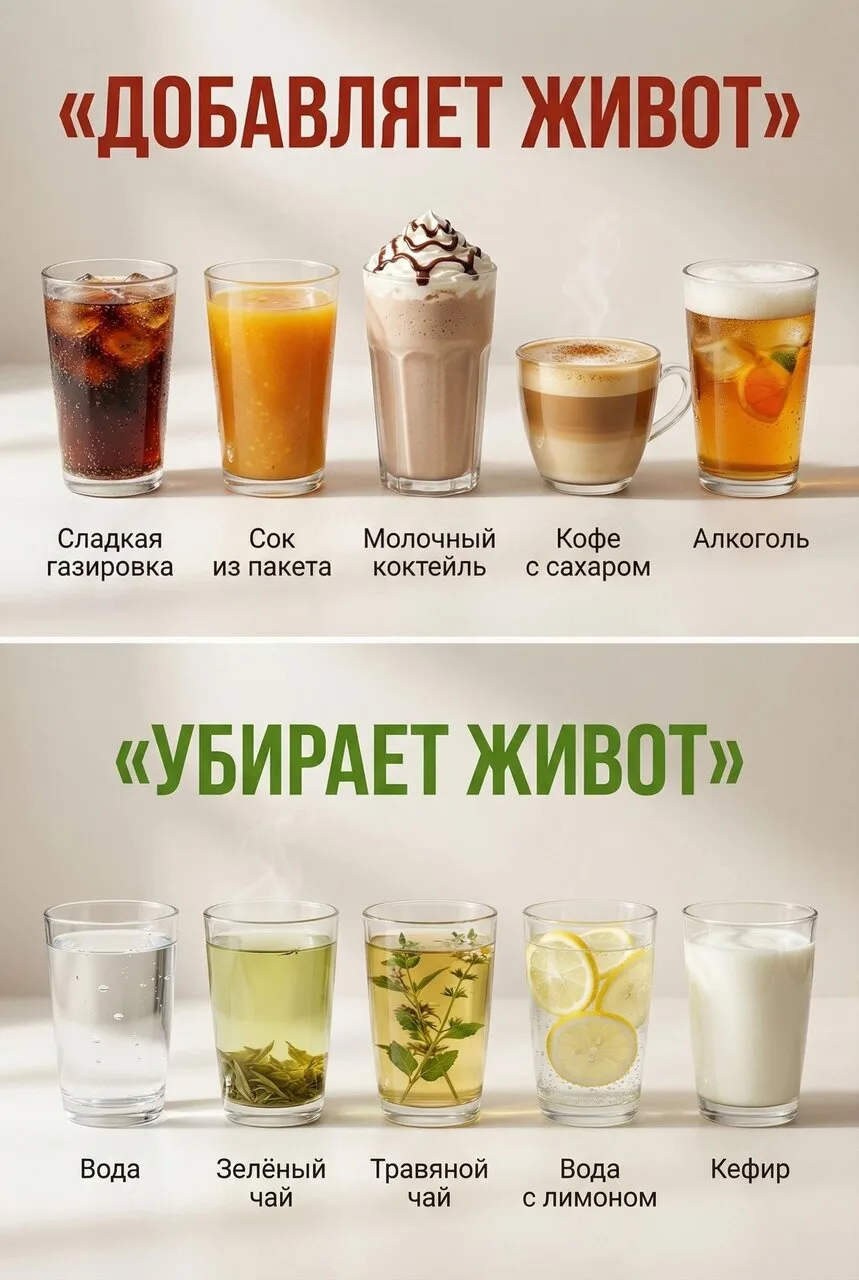 Добавляет живот - Убиpaет живот 🔥