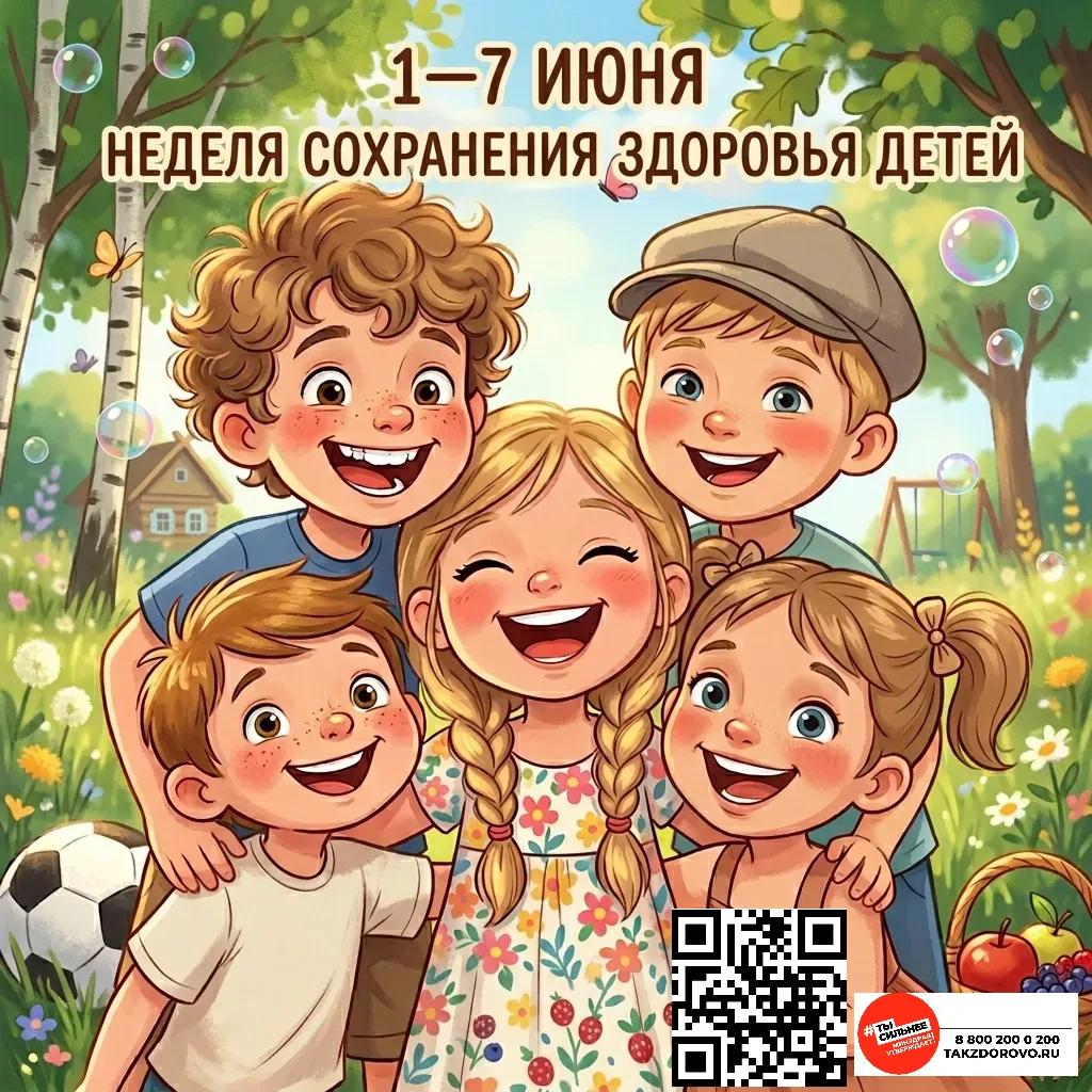 С 1 по 7 июня проходит Неделя сохранения здоровья детей. Символично, что она начинается...