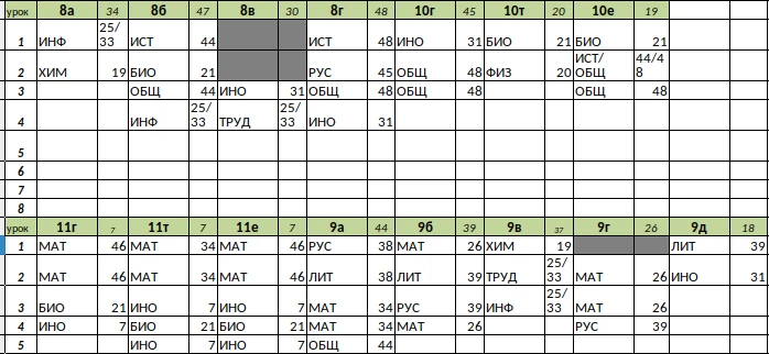 Изменения в расписании на 16 мая