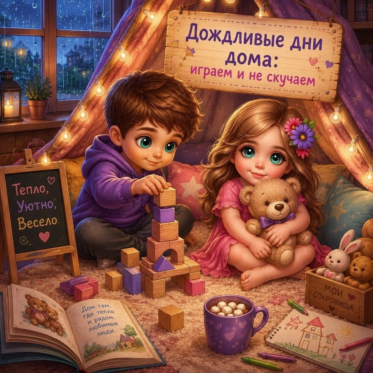 Дождливые дни дома: играем и не скучаем

В Санкт-Петербурге часто бывают дожди. Но это не повод скуч