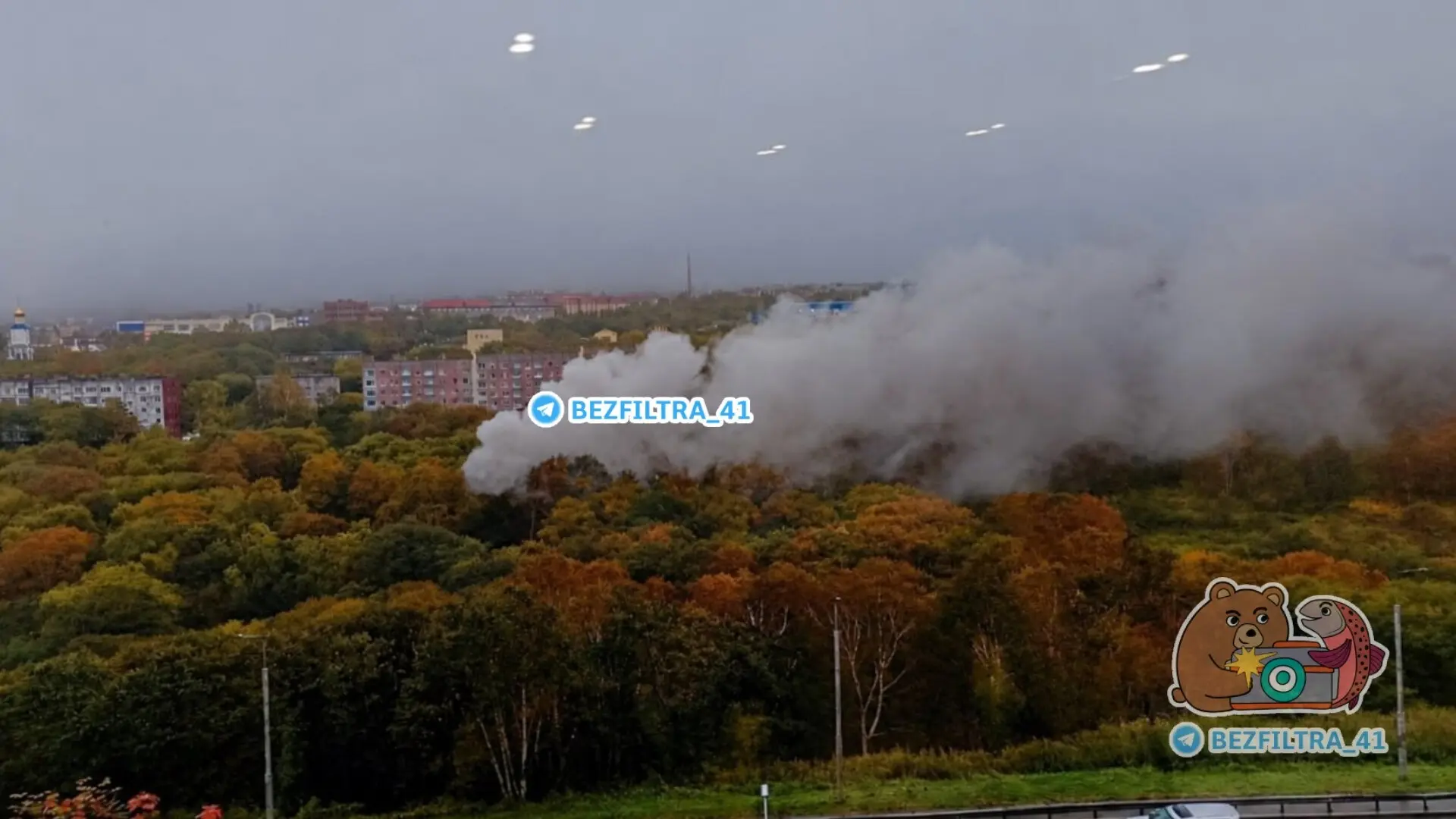 Пожар в роще на Горизонте