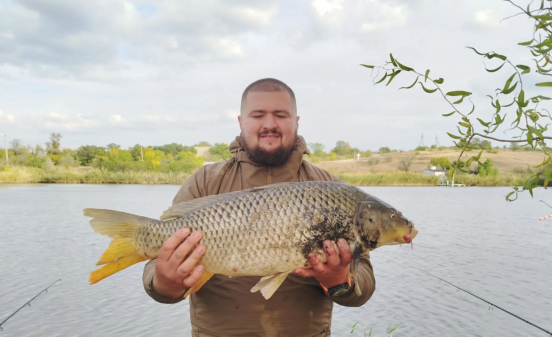 За трофейным уловом, хоть в октябре в воду ‼💪👍