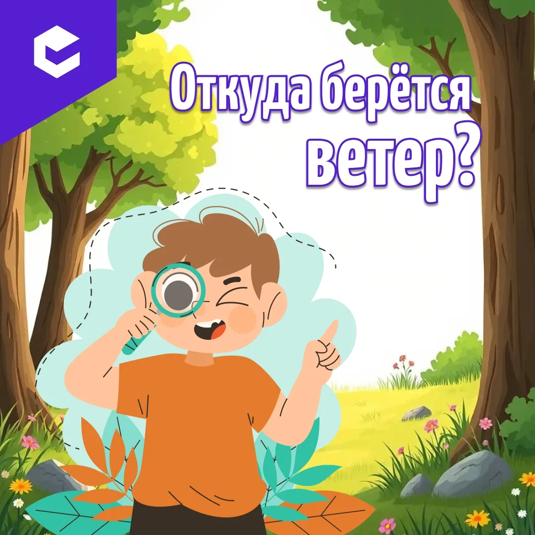 🌬️ Ветер шумит за окном, шевелит листья, гонит облака…

А откуда он вообще берётся? 🤔

Малышам все