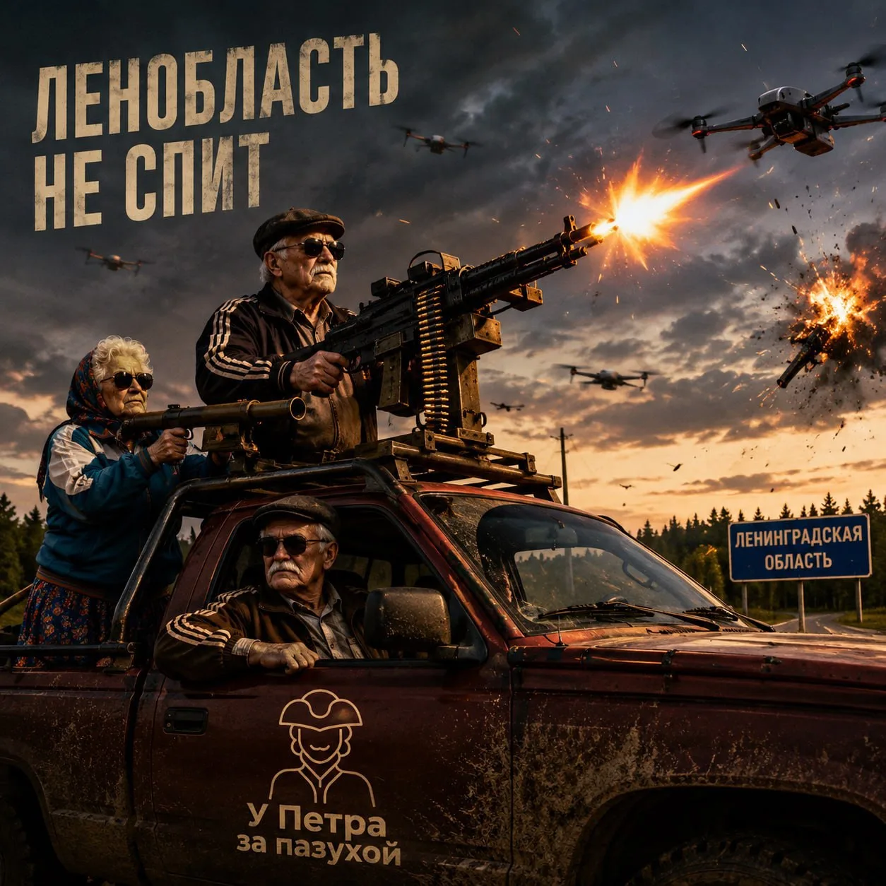 🟠 Над Ленобластью сбили уже 42 БПЛА