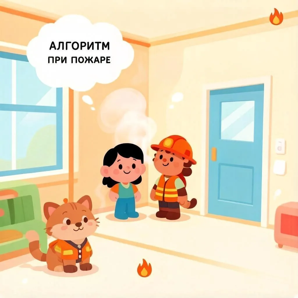 🔥 Безопасность — это важно! 🔥Пожар — страшная беда, но если знать, что делать, можно избежать опас