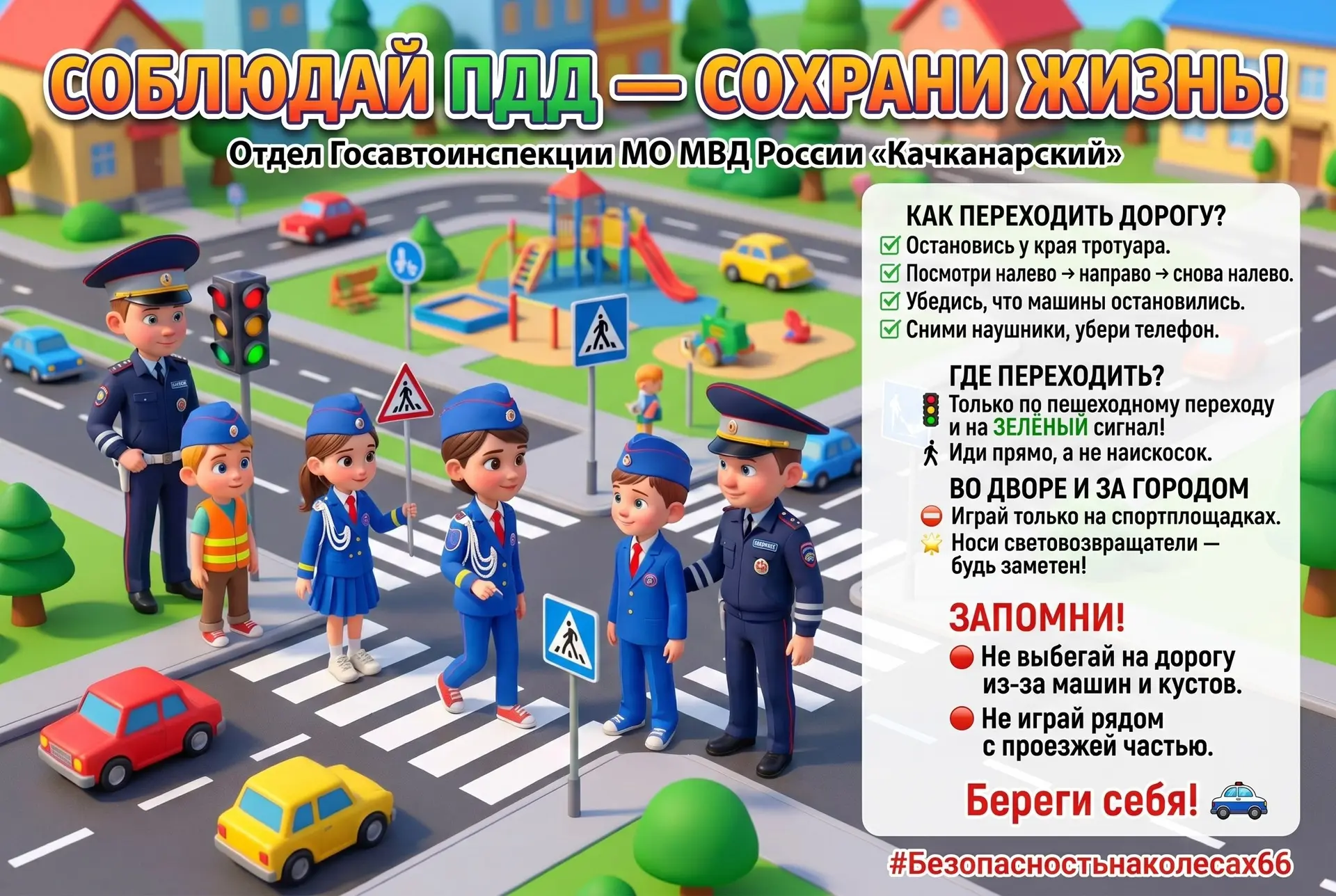 ЧЕК-ЛИСТ БЕЗОПАСНОСТИ ЮНОГО ПЕШЕХОДА В ЛЕТНИЙ ПЕРИОД

Уважаемые юные участники дорожного движения!

