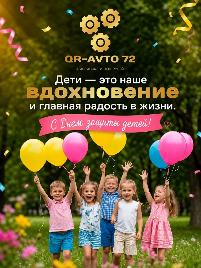 Дети — это наше вдохновение и главная радость в жизни. С Днем защиты детей!