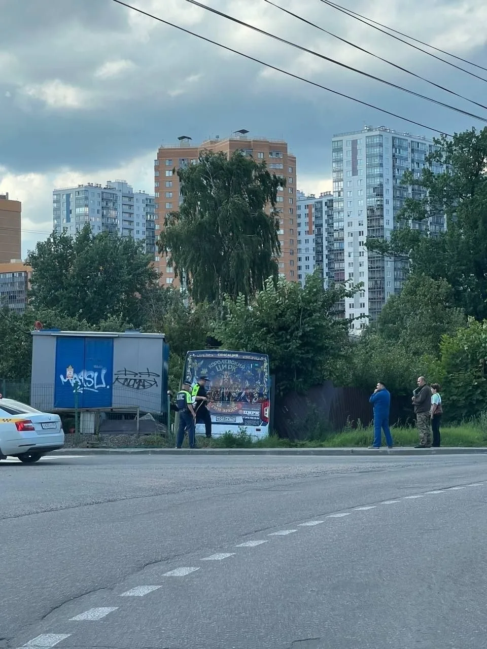 В лавриках маршрутка улетела в кювет, снесла забор