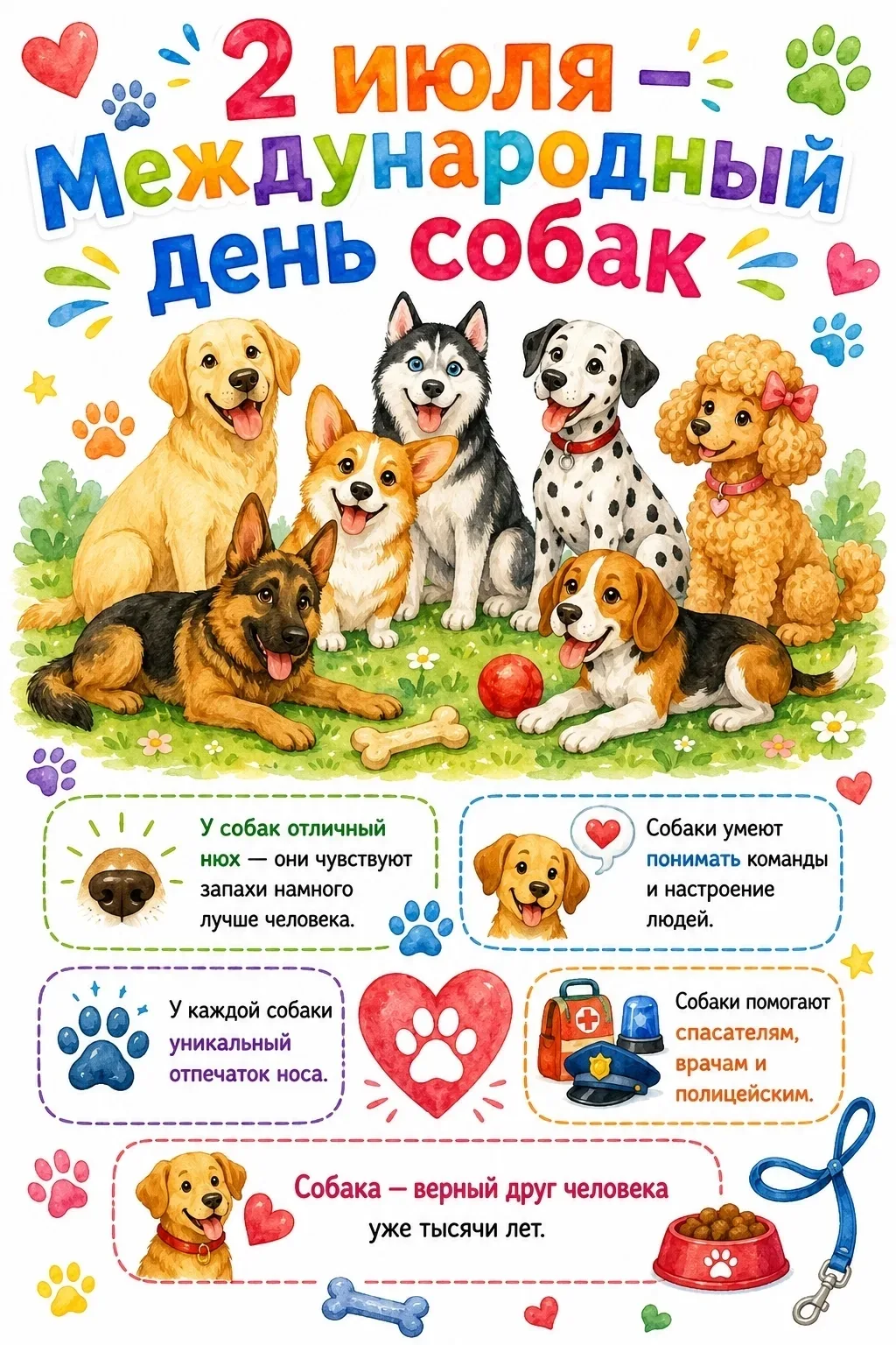 🐶 День собак в МБДОУ N7 "Колокольчик".