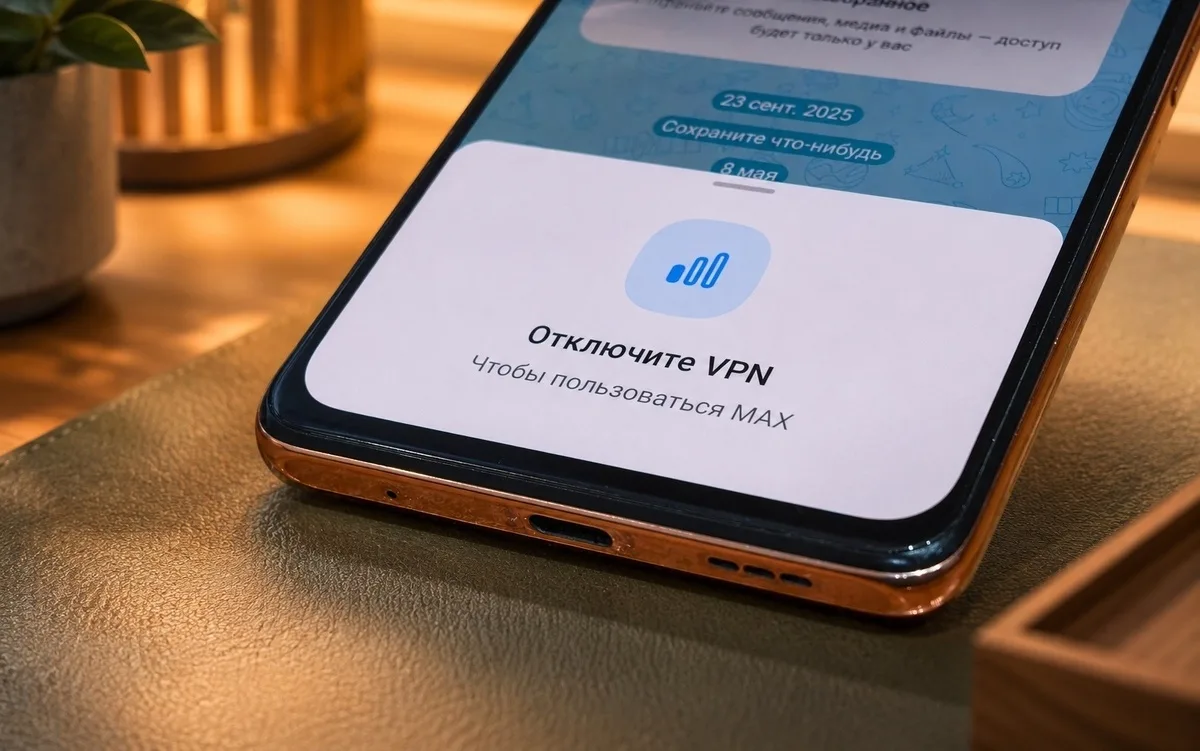 ❗Отключите VPN, чтобы пользоваться MAX.