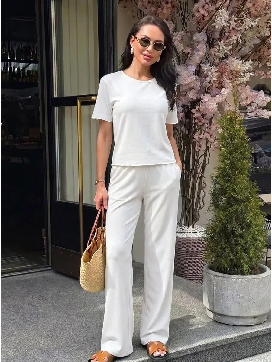 🟨 65,1% Трикотажный костюм брючный повседневный | Pure Fabric