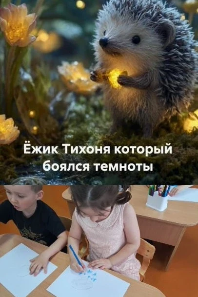 На занятии по кружку "Сказкотерапия", ребята старшей группы "Лучики" слушали сказку про ёжика, котор