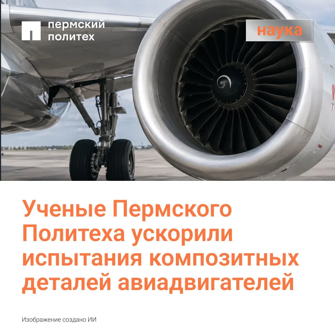 ✈️ Ученые Пермского Политеха ускорили испытания композитных деталей авиадвигателей