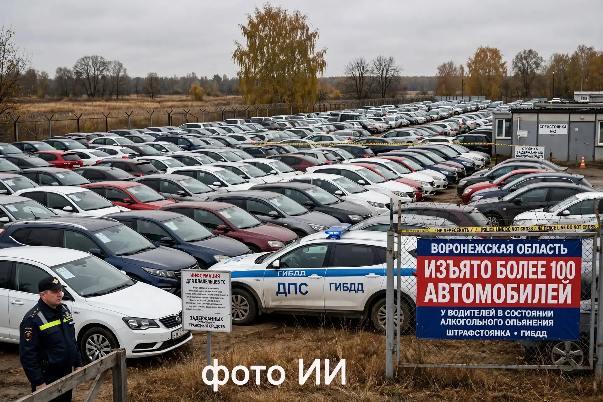 В Воронежской области у пьяных водителей изъяли более 100 автомобилей!