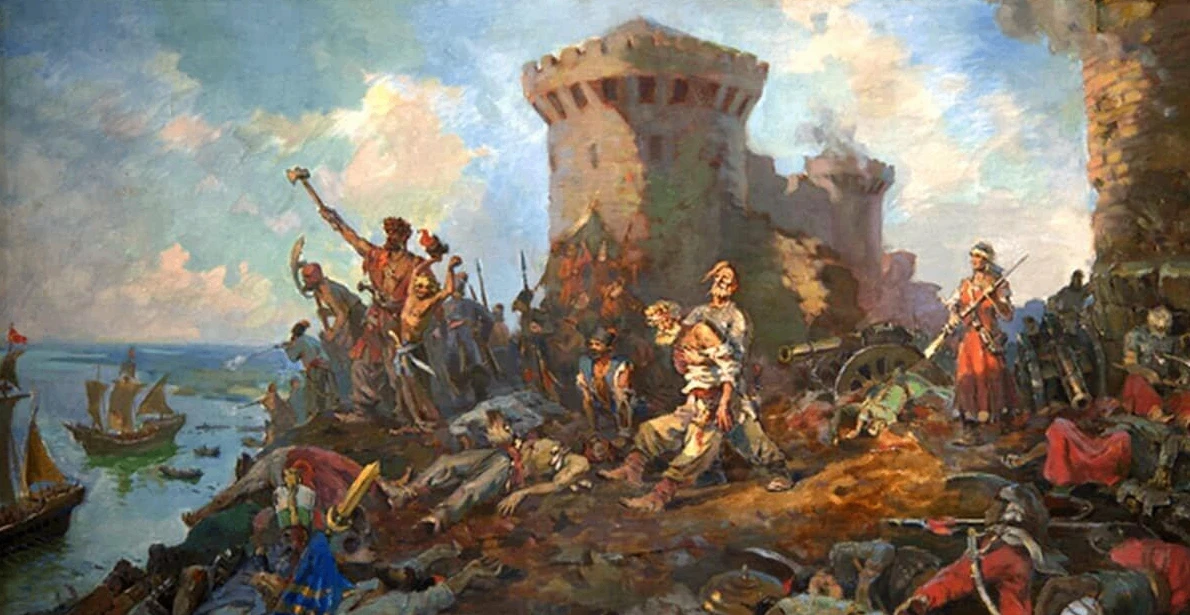 20 июня 1637 года донскими казаками взята турецкая крепость Азов (4-тыс. гарнизон и 200 пушек). Посл