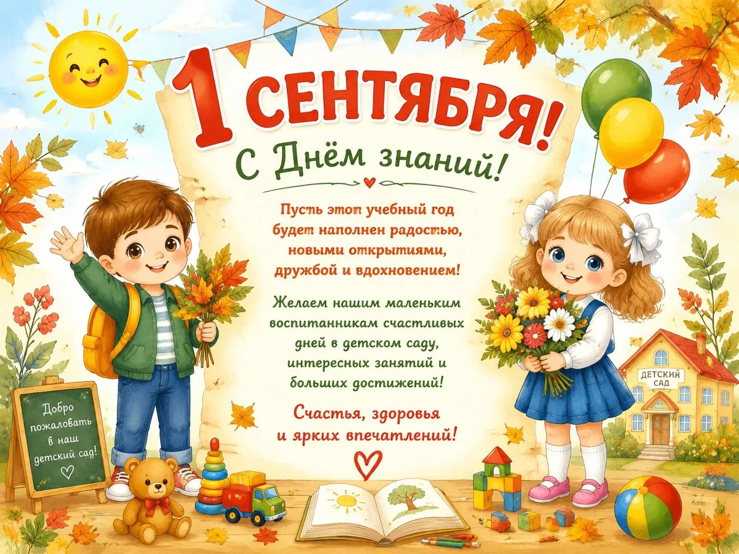 Уважаемые родители! Поздравляем с Днем знаний!