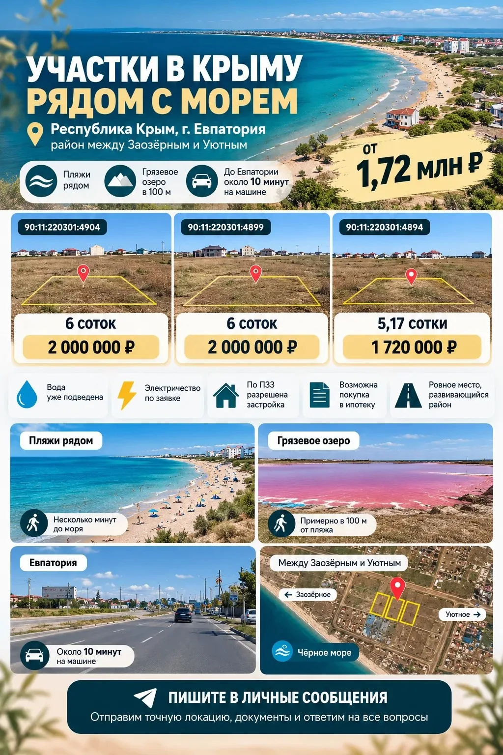 🏖️ МЕЧТА О ДОМЕ У МОРЯ — ОТ 1,72 МЛН ₽