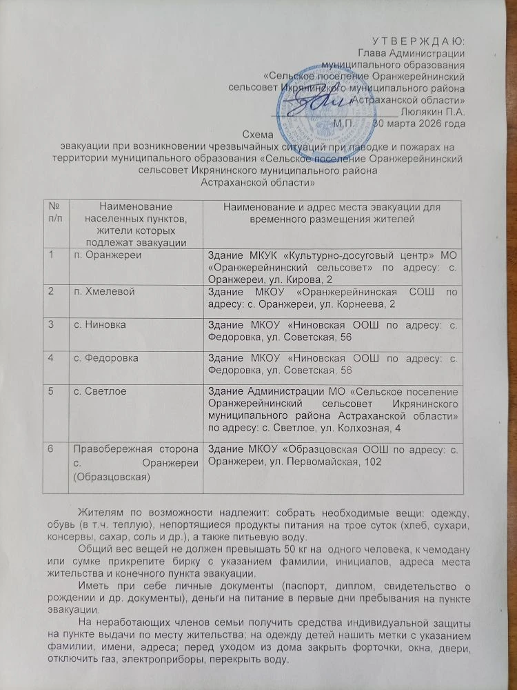 Информация для сведения