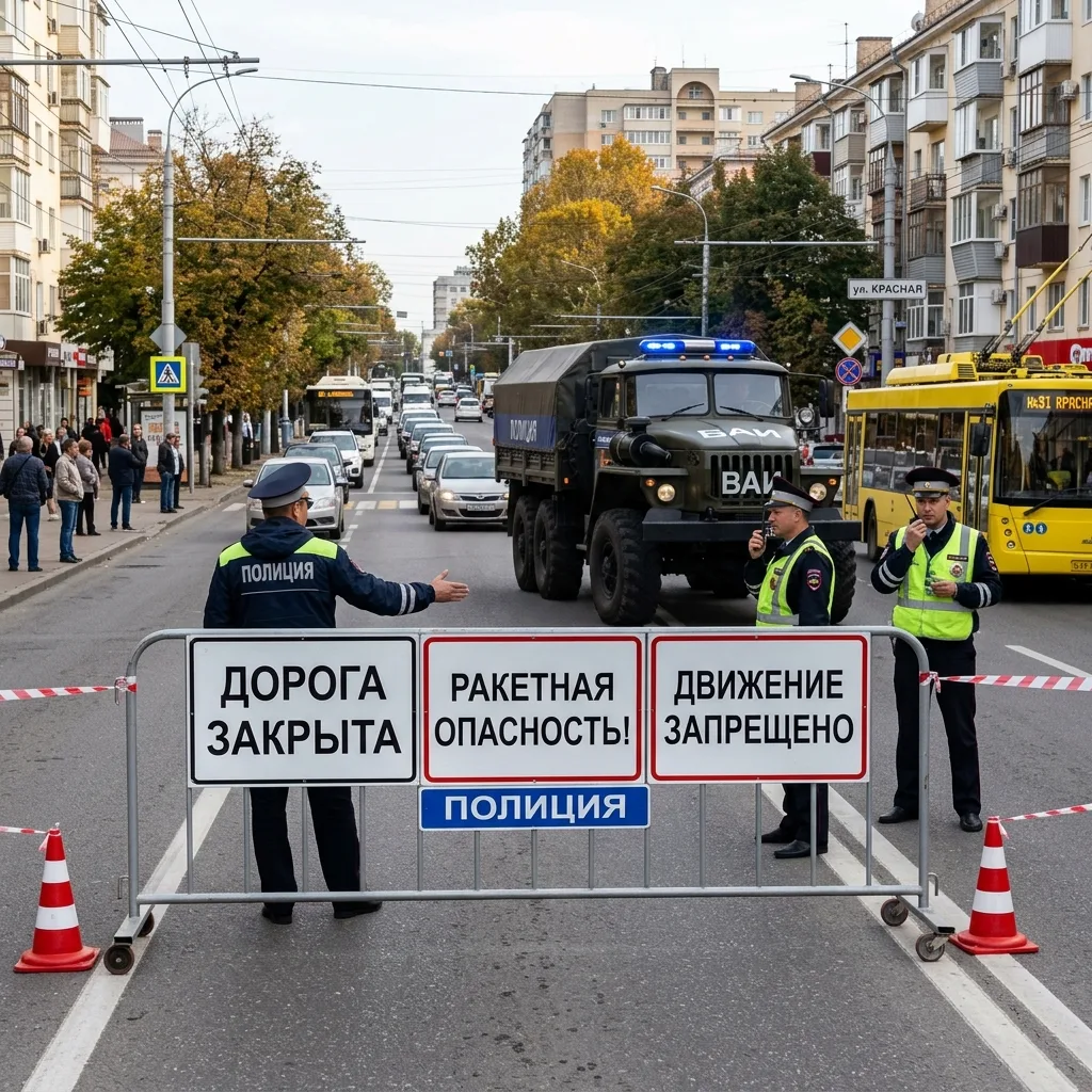 🆘 Ракетная тревога и дорожные работы в Краснодаре
