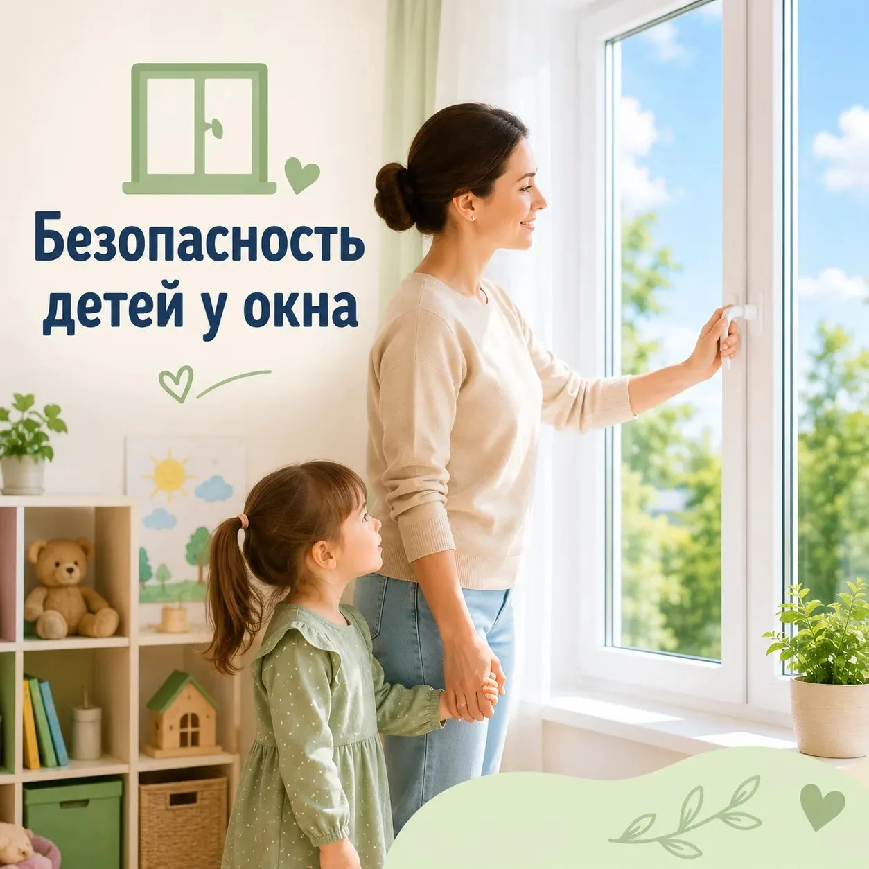 🪟 Безопасность детей у окна