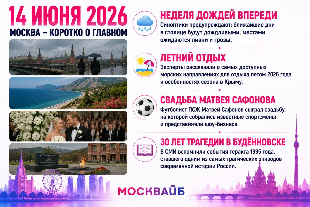 Итоги дня:
Главными темами дня стали погодный прогноз на неделю, ограничения в аэропортах из-за бесп