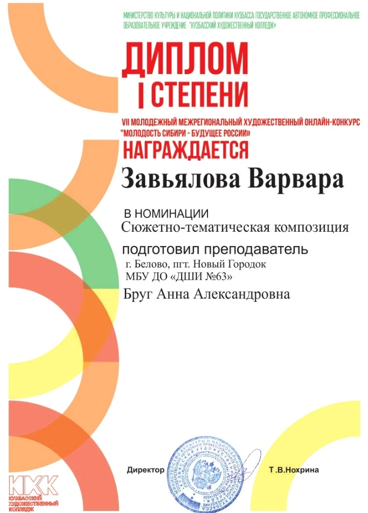 Поздравляем учащихся художественного отделения с Победами в IX Молодежном межрегиональн...