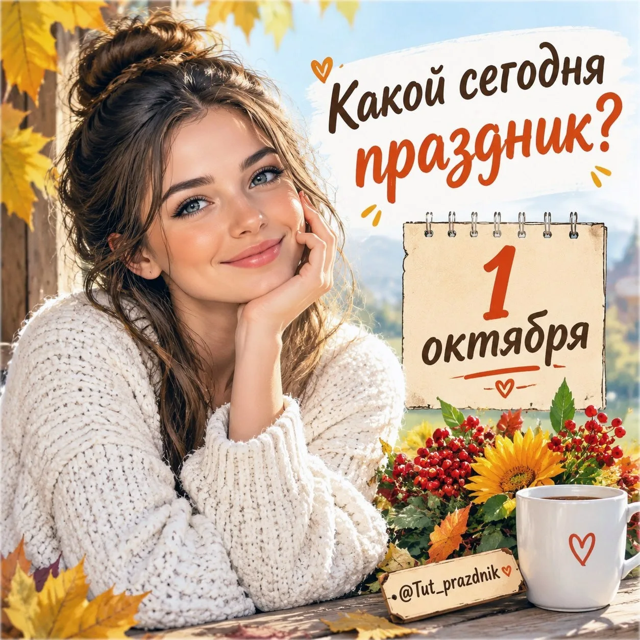 🗓 1 октября – отмечается 20 праздников.