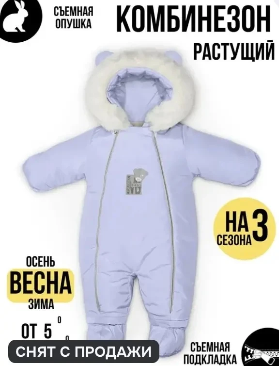 Продам детский зимний комбинезон на натуральном меху (овчина). Новый, ни разу не надели...