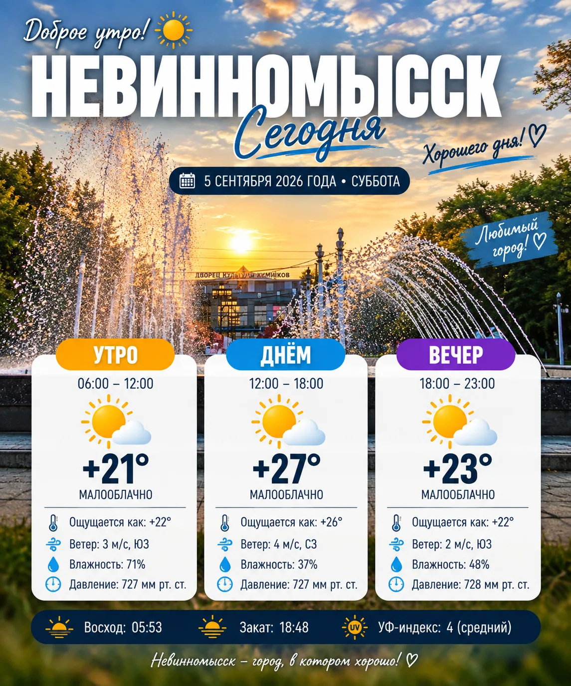 Доброе утро, город!